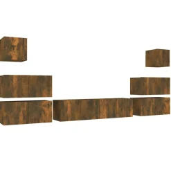 vidaXL Muebles Tv-Set de muebles de TV 8 pzas madera contrachapada