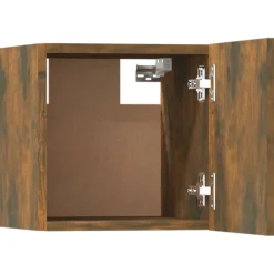 vidaXL Set de muebles de TV 5 pzas madera contrachapada Roble ahumado New