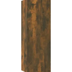 vidaXL Set de muebles de TV 5 pzas madera contrachapada Roble ahumado New