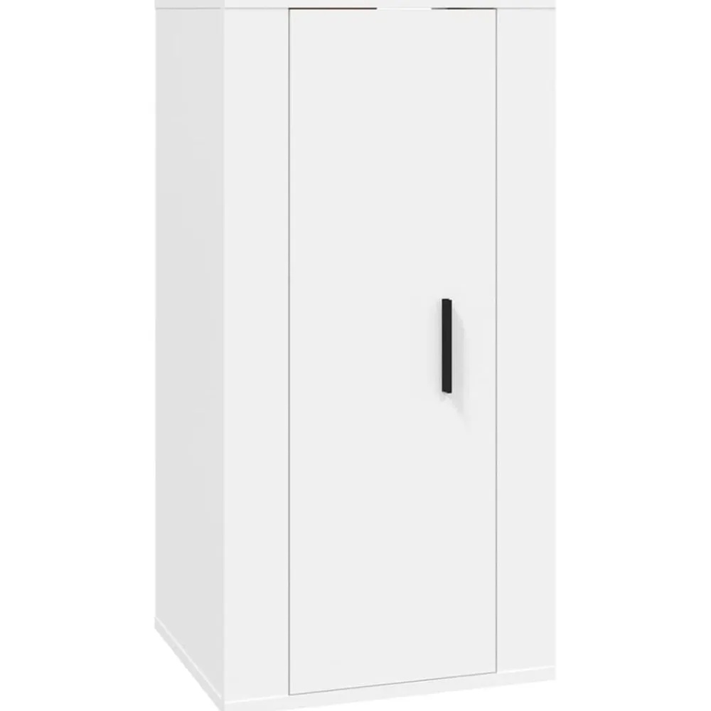 vidaXL Set de muebles de TV 3 piezas madera contrachapada Blanco Outlet