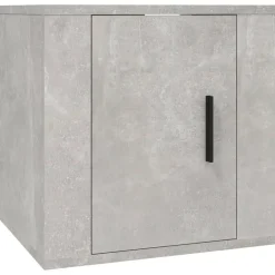 vidaXL Set de muebles de TV 3 pzas madera contrachapada gris hormigón Gris hormig&oacute;n Outlet