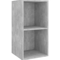 vidaXL Muebles Tv-Set de muebles de TV 4 pzas madera contrachapada gris hormigón