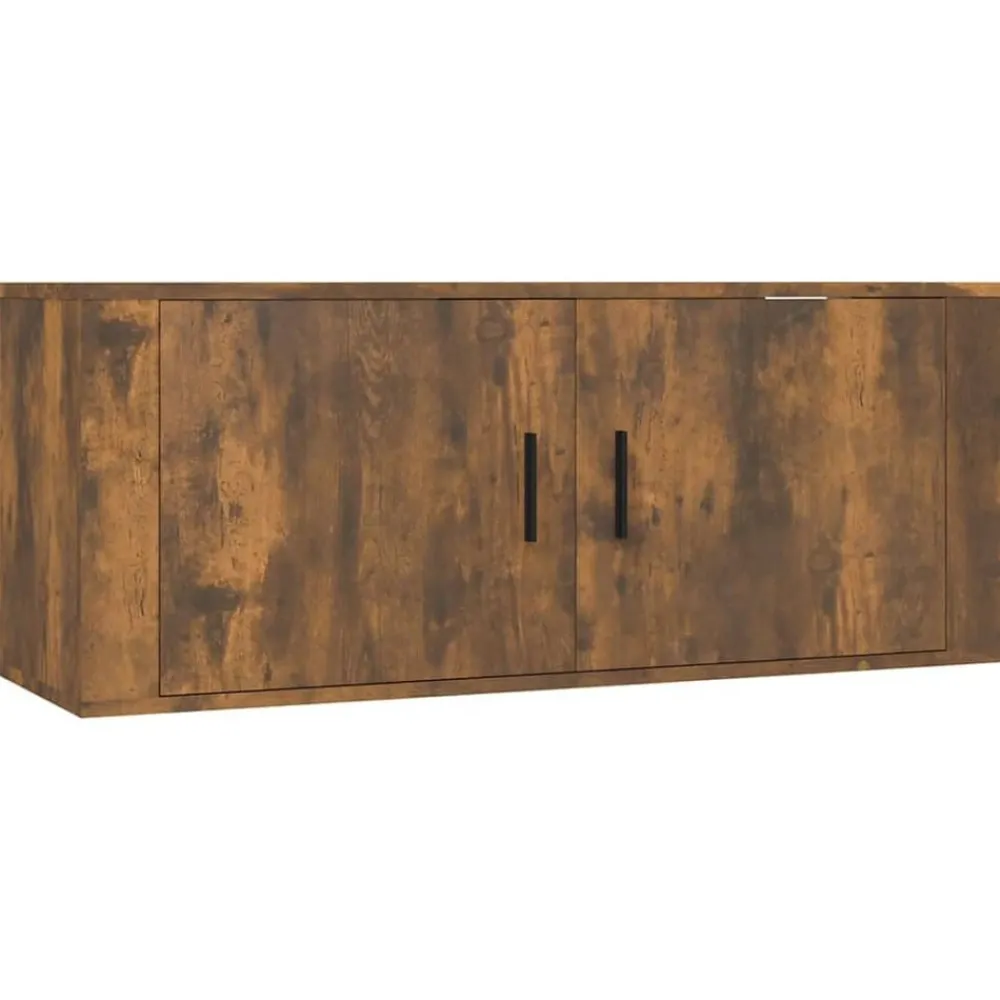 vidaXL Set de muebles de TV 8 pzas madera contrachapada Roble ahumado Best