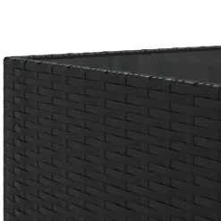 vidaXL Set de muebles de jardín y cojines 7 pzas ratán sintético negro Negro y crema Best