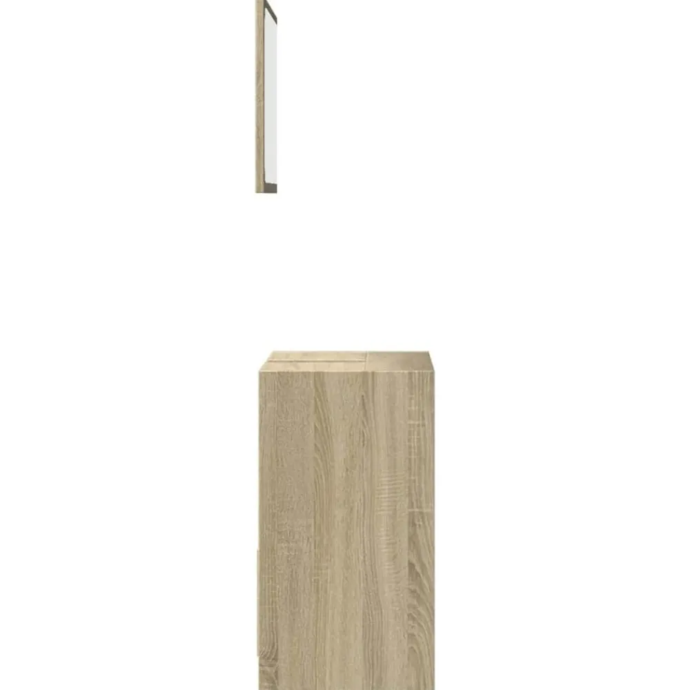 vidaXL Set de muebles de baño 2 pzas madera contrachapada Roble Sonoma Online