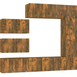 vidaXL Muebles Tv-Set de muebles de TV 8 pzas madera contrachapada
