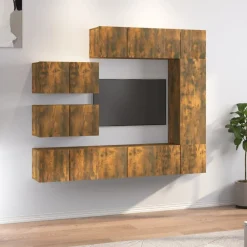 vidaXL Muebles Tv-Set de muebles de TV 8 pzas madera contrachapada