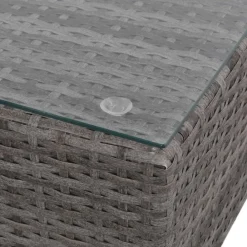vidaXL Set de muebles de jardín 6 pzas y cojines ratán sintético Gris Outlet