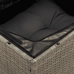 vidaXL Muebles De Jardín-Set de muebles de jardín 6 pzas y cojines ratán sintético