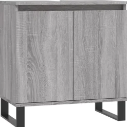 vidaXL Conjuntos De Muebles-Set de muebles de baño 3 pzas madera contrachapada