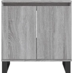 vidaXL Conjuntos De Muebles-Set de muebles de baño 3 pzas madera contrachapada