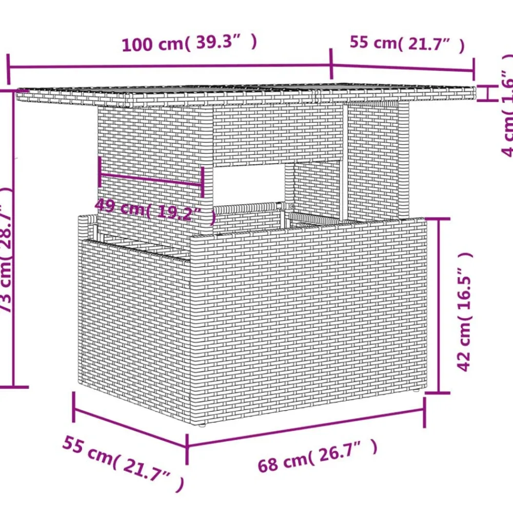 vidaXL Muebles De Jardín-Set de muebles de jardín 5 pzas y cojines ratán sintético negro