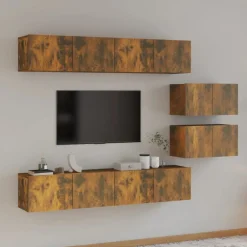 vidaXL Muebles Tv-Set de muebles de TV 6 pzas madera contrachapada