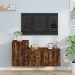 vidaXL Muebles Tv-Set de muebles de TV 2 pzas madera contrachapada