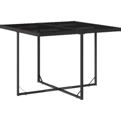 vidaXL Set de muebles jardín 5 pzas con cojines ratán sintético Negro Online