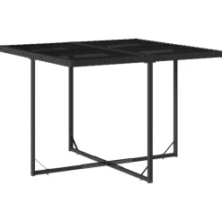 vidaXL Set de muebles jardín 5 pzas con cojines ratán sintético negro Negro y crema Clearance