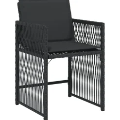 vidaXL Muebles De Jardín-Set de muebles jardín 5 pzas con cojines ratán sintético