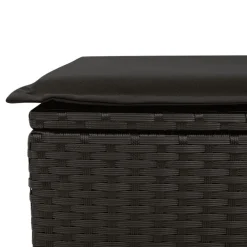 vidaXL Muebles De Jardín-Set de muebles jardín 5 pzas con cojines ratán sintético