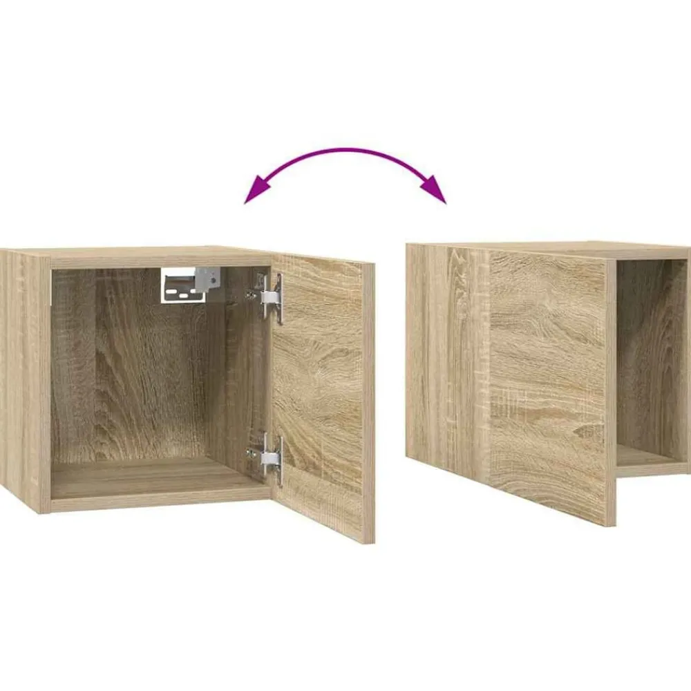 vidaXL Muebles Tv-Set de muebles para TV 8 pzas madera contrachapada