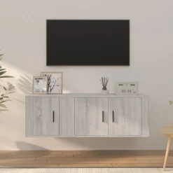 vidaXL Muebles Tv-Set de muebles para TV 2 pzas madera contrachapada