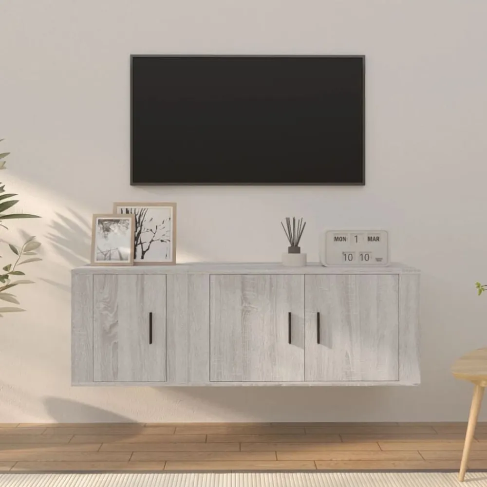 vidaXL Muebles Tv-Set de muebles para TV 2 pzas madera contrachapada