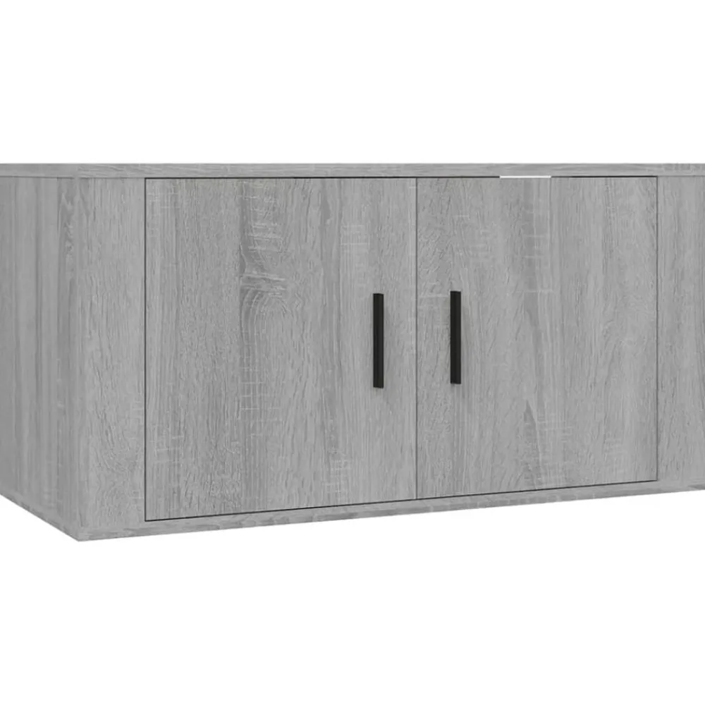 vidaXL Muebles Tv-Set de muebles para TV 2 pzas madera contrachapada