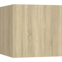 vidaXL Set de muebles para TV 6 pzas madera contrachapada Roble Sonoma New