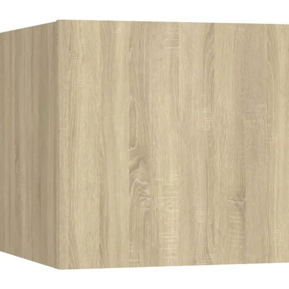 vidaXL Set de muebles para TV 6 pzas madera contrachapada Roble Sonoma New