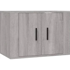 vidaXL Set de muebles para TV 4 pzas madera contrachapada Gris sonoma Sale