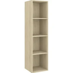 vidaXL Muebles Tv-Set de muebles para TV 4 pzas madera contrachapada