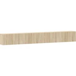 vidaXL Set de muebles para TV 3 pzas madera contrachapada Roble Sonoma New