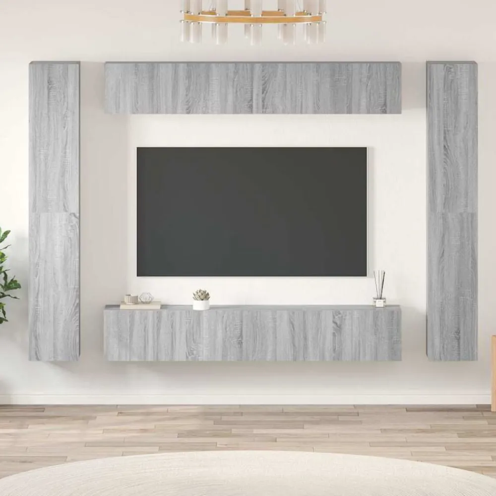 vidaXL Muebles Tv-Set de muebles para TV 10 pzas madera contrachapada
