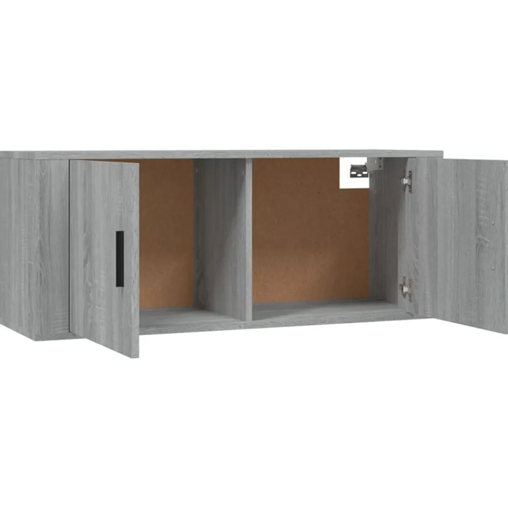 vidaXL Set de muebles para TV 2 pzas madera contrachapada Gris sonoma Discount