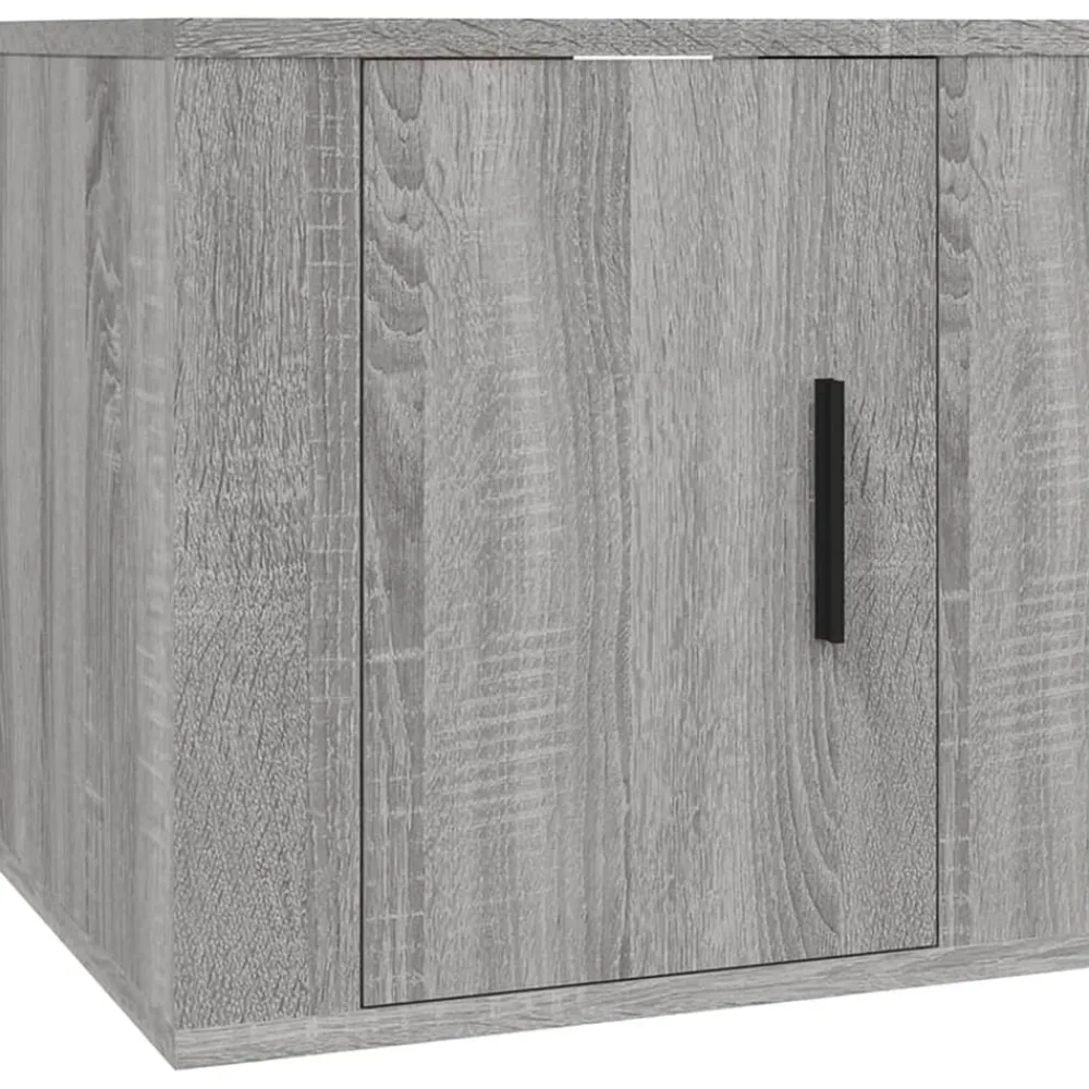 vidaXL Set de muebles para TV 2 pzas madera contrachapada Gris sonoma Discount