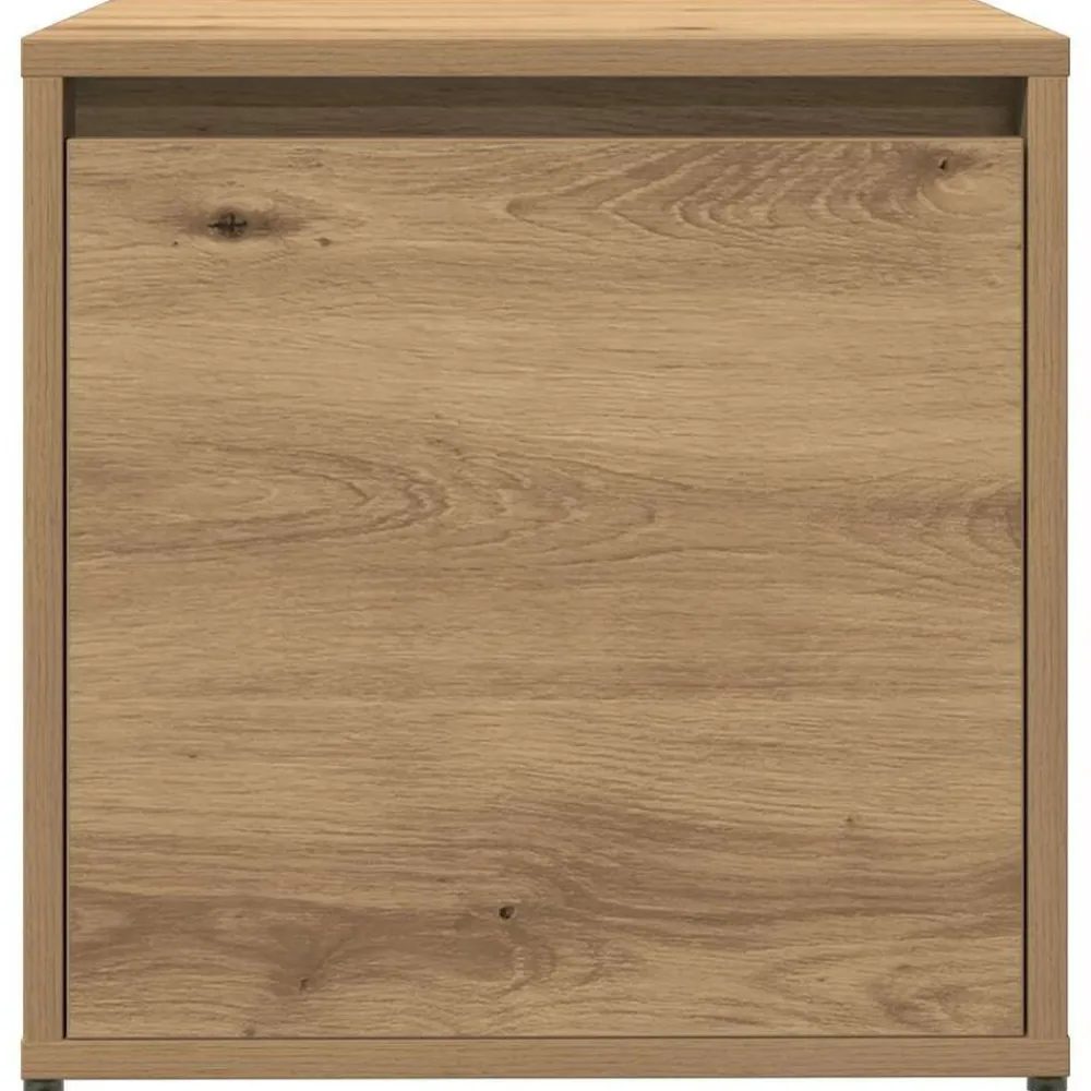 vidaXL Set de muebles recibidor madera contrachapada roble artesanal Roble artisan