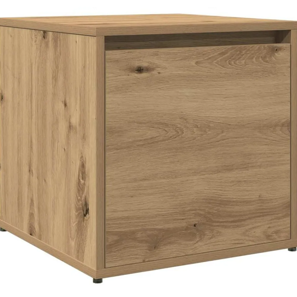 vidaXL Set de muebles recibidor madera contrachapada roble artesanal Roble artisan