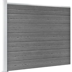 vidaXL Vallas De Jardín-Set de panel de valla WPC 353x146 cm
