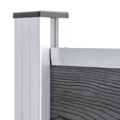 vidaXL Vallas De Jardín-Set de panel de valla WPC 353x146 cm