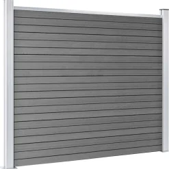 vidaXL Vallas De Jardín-Set de panel de valla WPC 872x146 cm