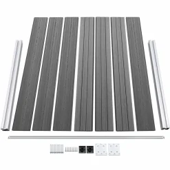 vidaXL Vallas De Jardín-Set de panel de valla WPC 872x146 cm