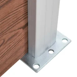 vidaXL Vallas De Jardín-Set de panel de valla WPC marrón 526x146 cm