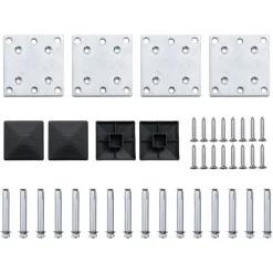 vidaXL Vallas De Jardín-Set de panel de valla WPC marrón 526x146 cm