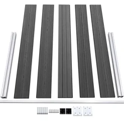 vidaXL Vallas De Jardín-Set de paneles de valla WPC 699x105 cm