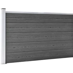 vidaXL Vallas De Jardín-Set de paneles de valla WPC 353x105 cm