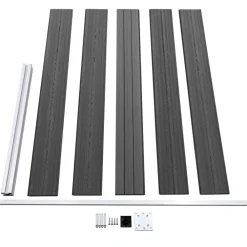 vidaXL Vallas De Jardín-Set de paneles de valla WPC 353x105 cm