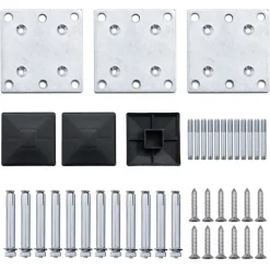 vidaXL Vallas De Jardín-Set de paneles de valla WPC 353x105 cm