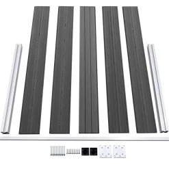 vidaXL Vallas De Jardín-Set de paneles de valla WPC 526x105 cm