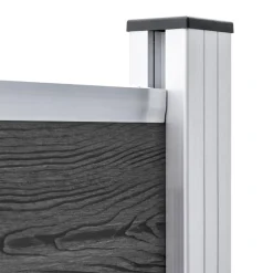 vidaXL Vallas De Jardín-Set de paneles de valla WPC 353x146 cm