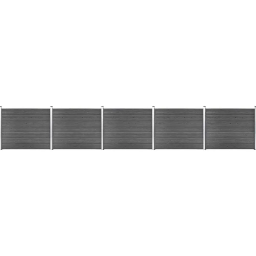 vidaXL Vallas De Jardín-Set de paneles de valla WPC 872x146 cm