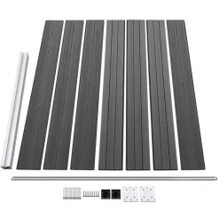 vidaXL Vallas De Jardín-Set de paneles de valla WPC 872x146 cm